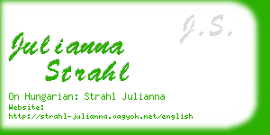 julianna strahl business card